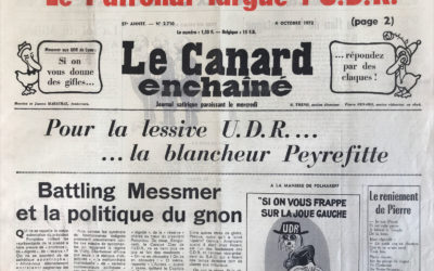 N° 2710 du Canard Enchaîné –  4 Octobre 1972