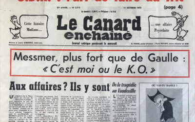 N° 2711 du Canard Enchaîné –  11 Octobre 1972