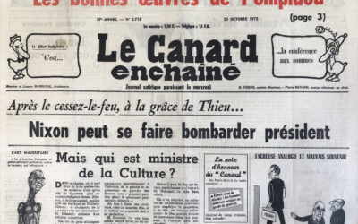 N° 2713 du Canard Enchaîné –  25 Octobre 1972