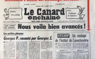 N° 2717 du Canard Enchaîné –  22 Novembre 1972