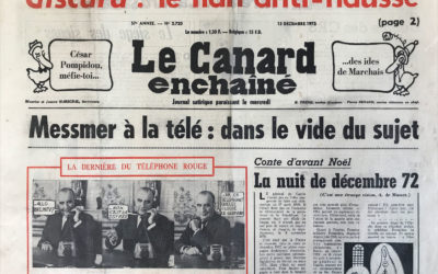 N° 2720 du Canard Enchaîné –  13 Décembre 1972