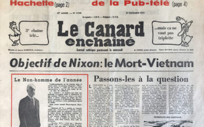 N° 2722 du Canard Enchaîné –  27 Décembre 1972