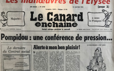 N° 2724 du Canard Enchaîné –  10 Janvier 1973