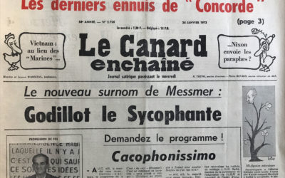 N° 2726 du Canard Enchaîné –  24 Janvier 1973