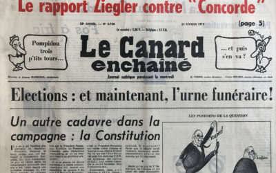 N° 2730 du Canard Enchaîné –  21 Février 1973