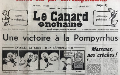 N° 2733 du Canard Enchaîné –  14 Mars 1973