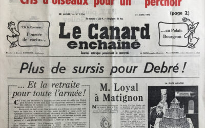 N° 2734 du Canard Enchaîné –  21 Mars 1973