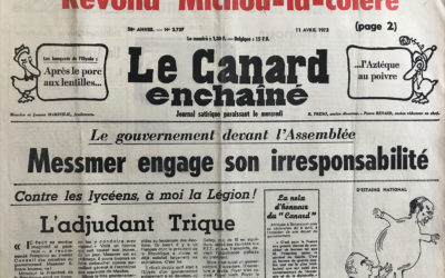 N° 2737 du Canard Enchaîné –  11 Avril 1973