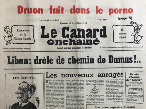 N° 2741 du Canard Enchaîné -  9 Mai 1973