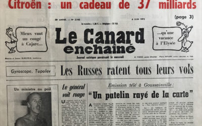 N° 2745 du Canard Enchaîné –  6 Juin 1973