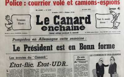 N° 2747 du Canard Enchaîné –  20 Juin 1973