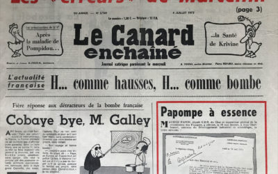 N° 2749 du Canard Enchaîné –  4 Juillet 1973