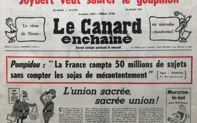 N° 2751 du Canard Enchaîné –  18 Juillet 1973