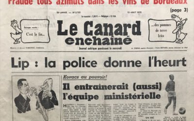 N° 2755 du Canard Enchaîné –  15 Août 1973