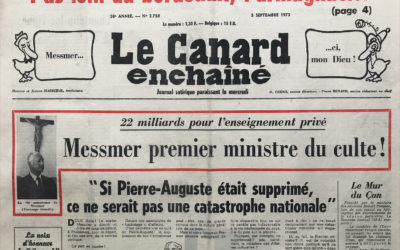 N° 2758 du Canard Enchaîné –  5 Septembre 1973