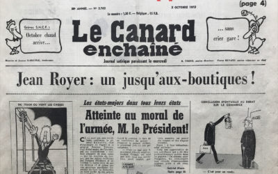 N° 2762 du Canard Enchaîné –  3 Octobre 1973