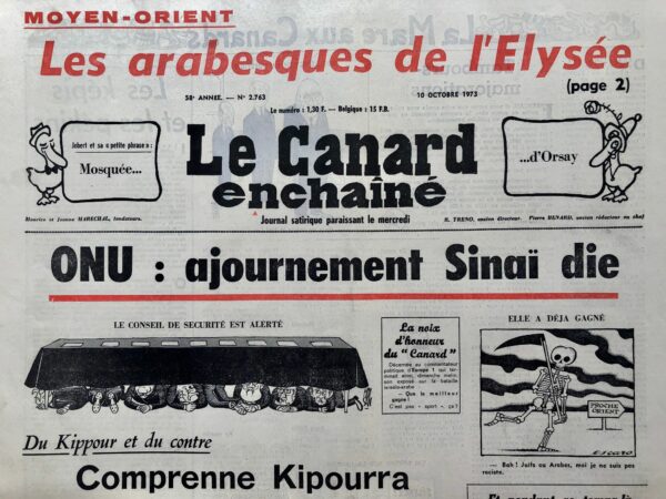 N° 2763 du Canard Enchaîné -  10 Octobre 1973