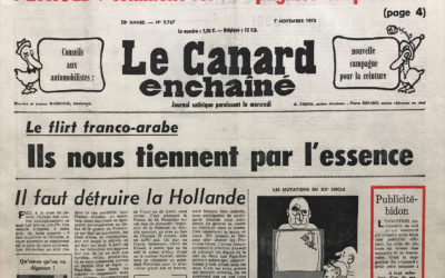 N° 2767 du Canard Enchaîné –  7 Novembre 1973