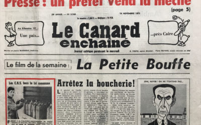 N° 2768 du Canard Enchaîné –  14 Novembre 1973