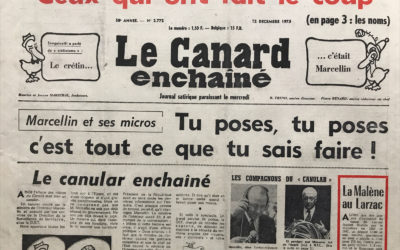 N° 2772 du Canard Enchaîné –  12 Décembre 1973