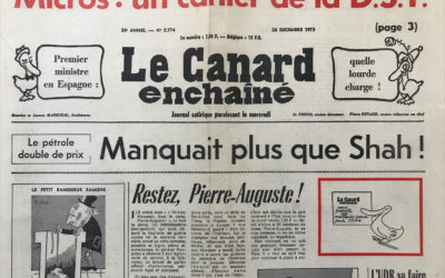 N° 2774 du Canard Enchaîné –  26 Décembre 1973