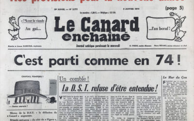 N° 2775 du Canard Enchaîné –  2 Janvier 1974