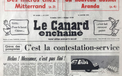 N° 2777 du Canard Enchaîné –  16 Janvier 1974