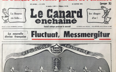 N° 2778 du Canard Enchaîné –  23 Janvier 1974