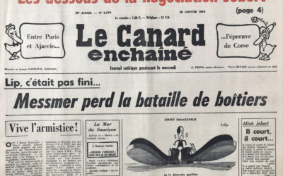 N° 2779 du Canard Enchaîné –  30 Janvier 1974