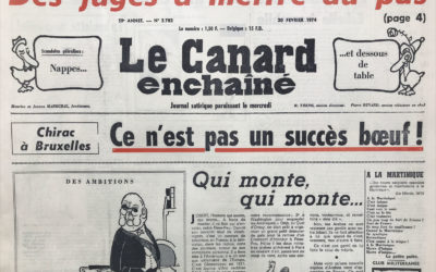 N° 2782 du Canard Enchaîné –  20 Février 1974