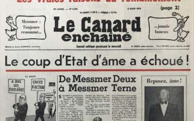N° 2784 du Canard Enchaîné –  6 Mars 1974