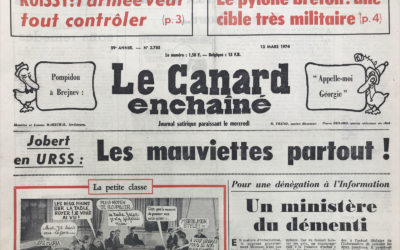 N° 2785 du Canard Enchaîné –  13 Mars 1974