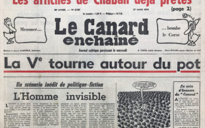 N° 2787 du Canard Enchaîné –  27 Mars 1974