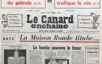 N° 2801 du Canard Enchaîné –  3 Juillet 1974