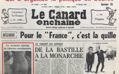 N° 2802 du Canard Enchaîné –  10 Juillet 1974