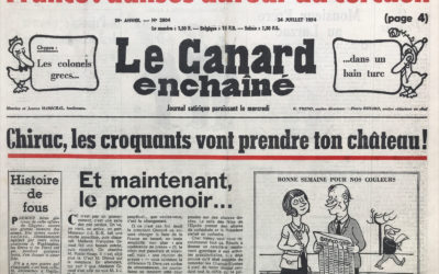 N° 2804 du Canard Enchaîné –  24 Juillet 1974
