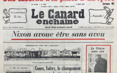 N° 2806 du Canard Enchaîné –  7 Août 1974