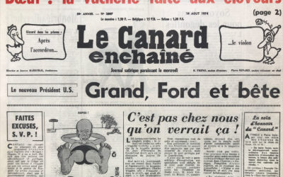 N° 2807 du Canard Enchaîné –  14 Août 1974