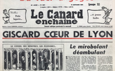 N° 2811 du Canard Enchaîné –  11 Septembre 1974