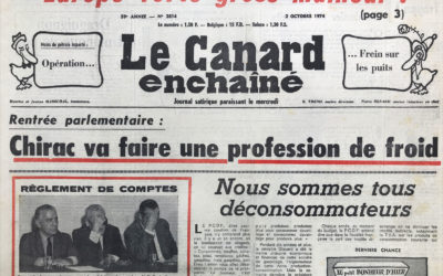 N° 2814 du Canard Enchaîné –  2 Octobre 1974