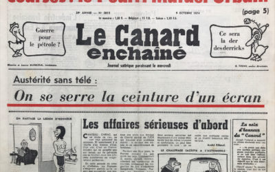 N° 2815 du Canard Enchaîné –  9 Octobre 1974