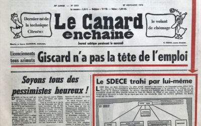 N° 2822 du Canard Enchaîné –  27 Novembre 1974