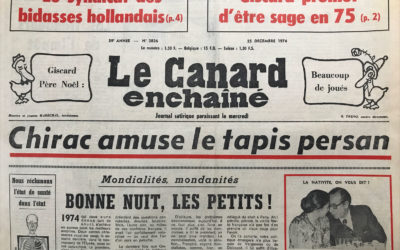 N° 2826 du Canard Enchaîné –  25 Décembre 1974