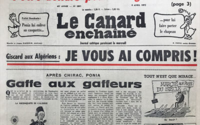 N° 2841 du Canard Enchaîné –  9 Avril 1975