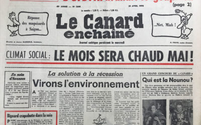 N° 2844 du Canard Enchaîné –  30 Avril 1975