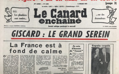 N° 2853 du Canard Enchaîné –  2 Juillet 1975