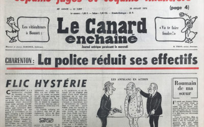 N° 2857 du Canard Enchaîné –  30 Juillet 1975