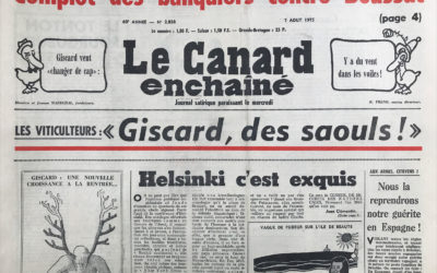 N° 2858 du Canard Enchaîné –  6 Août 1975