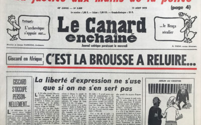 N° 2859 du Canard Enchaîné –  13 Août 1975