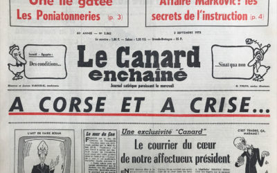 N° 2862 du Canard Enchaîné –  3 Septembre 1975